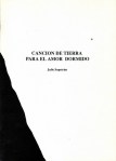 0Canción de tierra para el amor&nbsp;dormido