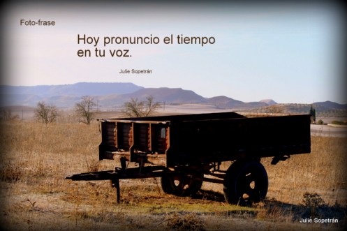 Hoy pronuncio el tiempo en tu voz