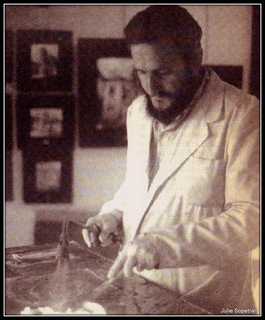 Mariano Canfrán en su estudio